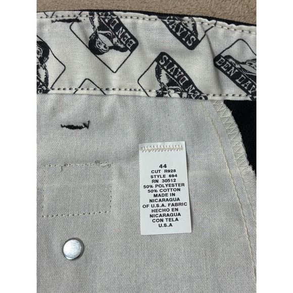 Ben Davis Classic 50/50 Blend Pants Mens 44x29 Black NEW - Picture 2 of 10
